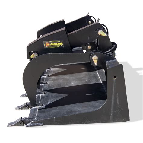 skid steer grapple bucket attachment|skid steer scrap grapple bucket.